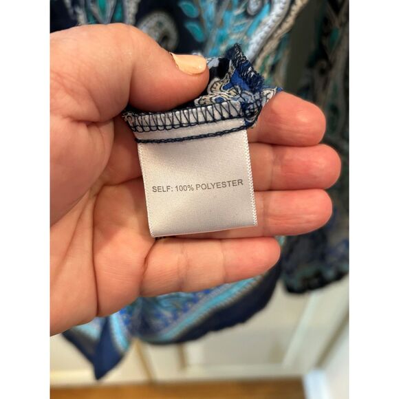 Rose and Olive Boho Paisley Print Blouse - Size Small - Picture 3 of 5